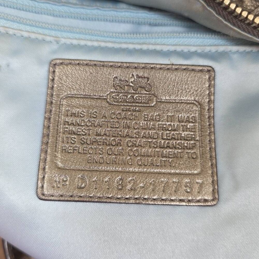 Coach Madison Woven Leather Sophia Satchel - Picture 16 of 16